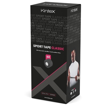 Bild von Kintex Sport Tape 3.8cm schwarz - 6 Rollen